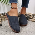 thumbnail image 5 of Domuza Closed Toe Slippers for Women Casual Comfortable Slip on Sandals Summer Casual Walking Platform Slides,Lightweight Non Slip Summer Beach Footwear Blue 5.5（EU-36）, 5 of 6