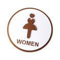 thumbnail image 4 of Letrero de acrílico para baño, letrero de baño público, letrero de identificación, elegante letrero para puerta de baño, letrero de baño para Mujer, 4 of 8