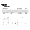 thumbnail image 3 of Gafas de sol cuadradas extragrandes sin montura para hombre y mujer, 3 of 5