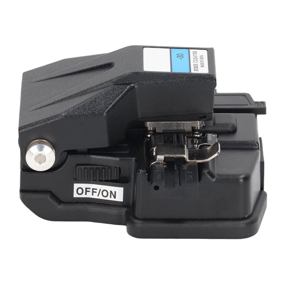 Fiber Optic Cleaver, CNC Aluminum Alloy Tungsten Steel ABS Construction 16 Cutting Ends Fiber Optic Tool with 0.5 Degree Angle for Silicon 125m 250 to 900m
