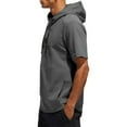 thumbnail image 3 of adidas Men's Post Game Ribbed Short Sleeve Hoodie, 3 of 5