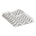 thumbnail image 2 of Couverture Jacquard en Mousseline Living Textile - Chevron Gris, 2 of 4