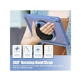 thumbnail image 5 of Case For iPad 9th 8th 7th Generation 10.2 inch 2021 2020 2019 Shcokproof Cover with Transparent Back, Pencil Holder, Rotating Stand, Hand/Shoulder Strap, Stylus Pen, 5 of 7