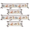 Bedtime Originals Friendly Forest Woodland, 4 Piece Crib Bumper, Green/Brown