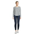 thumbnail image 3 of Time and Tru Women's Long Sleeve Hacci Top (2 Pack), 3 of 5
