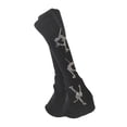 thumbnail image 4 of 2x Calentadores de piernas para patinaje artístico, mangas para piernas, protectores de moda con decoración extendida negro, 4 of 9