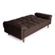 thumbnail image 4 of Sofá Cama de Lino Chocolate Makora Modelo Gabbana, 4 of 8