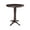 Rich Mocha, variant on 36" Round Top Pedestal Table with 12" Leaf - Bar Height