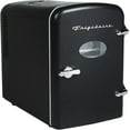 thumbnail image 4 of Restored Frigidaire 9-Can Retro Mini Fridge Cooler Black EFMIS2175-BLACK, Includes 110V home power cord & 12V DC car adapter (Refurbished), 4 of 7