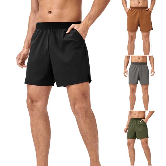 Purcolt Mens Workout Running Shorts 5 Inch Quick Dry Lightweight Summer Casual Gym Athletic Gym Hiking Tennis Shorts with Pockets