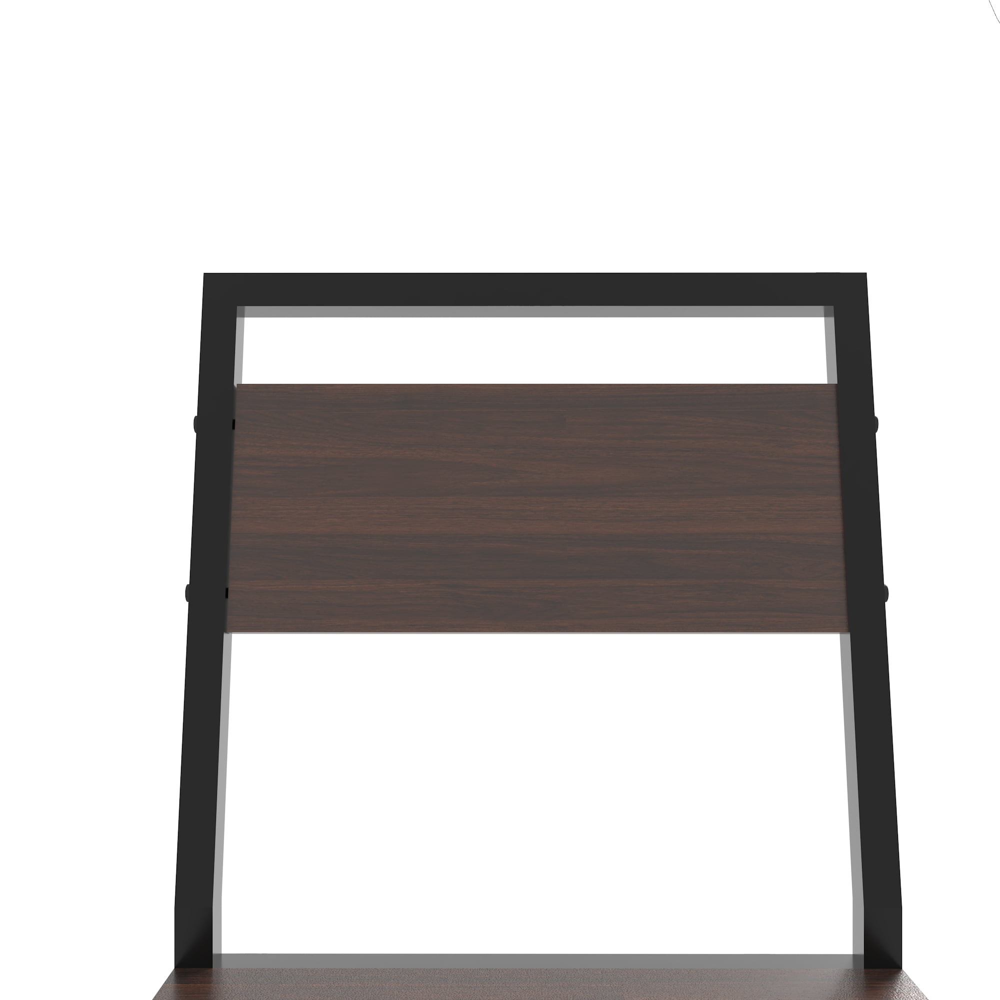 GARITIN 3 Piece Dining Table Set with 2 Chairs, Small Square Kitchen Table with Storage Rack for Small Space Apartment, Walnut