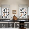 thumbnail image 2 of Kitchen Curtains 36 Inch Short - 3 Panel Set with Cute Farmhouse Egg & Chicken Print, Rod Pocket Window Curtain, 100% Polyester for Rustic Coop, Farm Kitchen, Easy Wash, 2 of 2