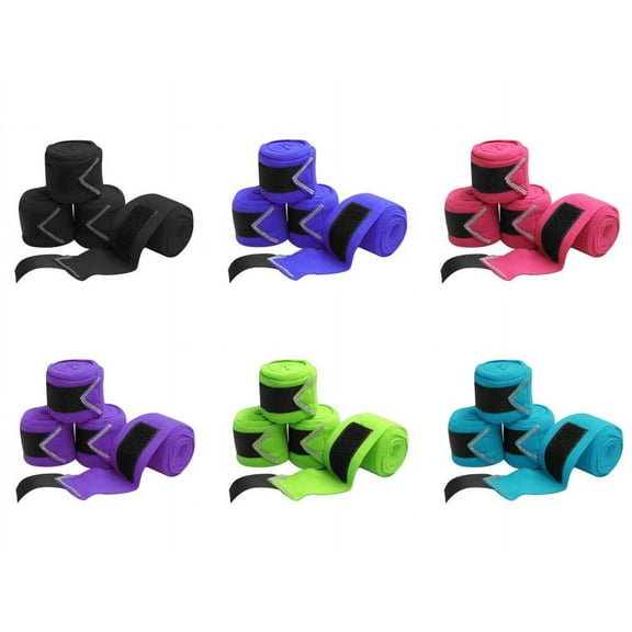 Fleece Polo Wraps w/ Rhinestones (Black)