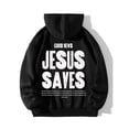 thumbnail image 4 of Siilsaa Oversized Hoodie for Men Good Things Take Time & Rose Shape Graphic Long Sleeve Y2K Hooded Pullover Tops Comfort Hoodies Black,L, 4 of 4