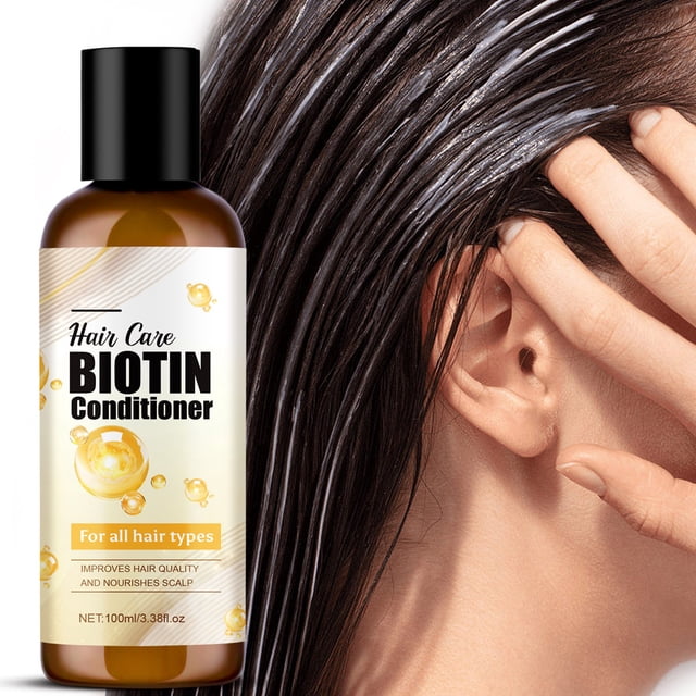 Acondicionador Hidratante con Biotina para el Cuidado del Cabello | Fórmula Natural Sin Sulfatos - Nutrición Profunda | Hidratación, control del encrespamiento, protección del color | 100ml |