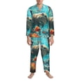 thumbnail image 3 of Sikiie Underwater Swimming Guinea Pig Mens Pajama Set, Soft Warm Long Sleeve Sleepwear, Cozy Button-Down Pjs for Men-X-Large, 3 of 7
