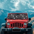 thumbnail image 4 of POLERO White Skull Floral Windshield Sun Shade for Car Off-road Vehicle, Funny Driving Front Window Sun Visor Blocks UV Rays Sunshade, 4 of 7