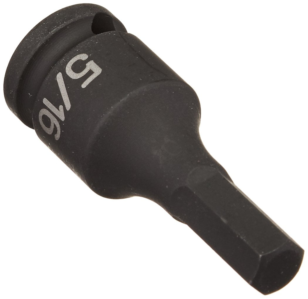 (1910F) 3/8" Drive x 5/16" Hex Driver Socket, 3/8DR X 5/16 HEX DRIVER