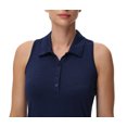thumbnail image 3 of Xidunhg Women's Sleeveless Tank Top Golf Polo Shirts Summer Sports Athletic Fashionable Workwear-Quick Dry Navy 2XL, 3 of 8