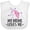 AA-White, variant on Inktastic My Meme Loves Me Girl Unicorn Girls Baby Bib