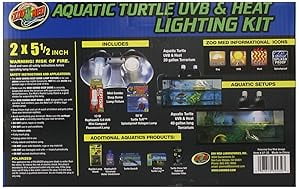Zoo Med Aquatic Turtle UVB and Heat Lighting Kit