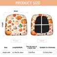 thumbnail image 3 of Fall Pumpkins and Autumn Leaves Seat Covers for Dining Room Chairs Set Of 4,Stretch Printed Washable Chair Seat Cover with Elastic Ties and Button,Removable Waterproof Couch Cushion Covers, 3 of 6