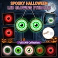 thumbnail image 2 of Halloween Decorations LED Glowing Eyes Sign 2 Pack, Halloween Decor Light Up Eye Hanging Ornament for Party Display, Spooky Seasonal Decoration Accessory for Outdoor Events, Halloween Decor, 2 of 9