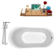 thumbnail image 4 of Tub, Faucet and Tray Set Streamline 67" Freestanding NH281-120, 4 of 5