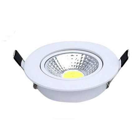 

Jygee Living Room 220V 3W Ceiling Downlight Hotel Office Bar Adjustable Embedded Mounted Aluminum Home Lighting Accessories White