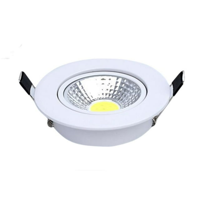Wosthever Foco empotrable de techo para cocina, 220V, 3W, para oficina, ajustable, empotrado, de aluminio, 6000-6300K, accesorios de iluminación para el Iluminación y accesorios Blanco Wosthever HA066087-02