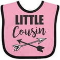thumbnail image 3 of Inktastic Little Cousin with Arrows Boys or Girls Baby Bib, 3 of 4