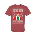 thumbnail image 2 of Michael Scott The Name is Bond Santa Bond Ugly Christmas Sweater Men's Graphic T-Shirt, Vintage Heather Red, Medium, 2 of 3