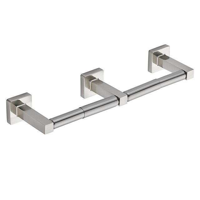 Soporte de toallas de papel negro, soporte de rollo de papel para baño, soporte de hardware de baño, soporte de papel higiénico de dos rollos disponible