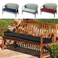 thumbnail image 4 of Cojines y almohadillas para asiento con lazos, 40 x 40 x 5 cm, juego de 4 hermosos cojines reversibles a rayas para sillas de cocina, comedor y jardín para muebles de interior y exterior., 4 of 5