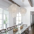 thumbnail image 6 of ARI-304-SA-CL-MWP Crystorama Lighting Arielle - Three Light Chandelier in Traditional and Contemporary Style - 18 Inches Wide by 20.5 Inches High-Hand, 6 of 7
