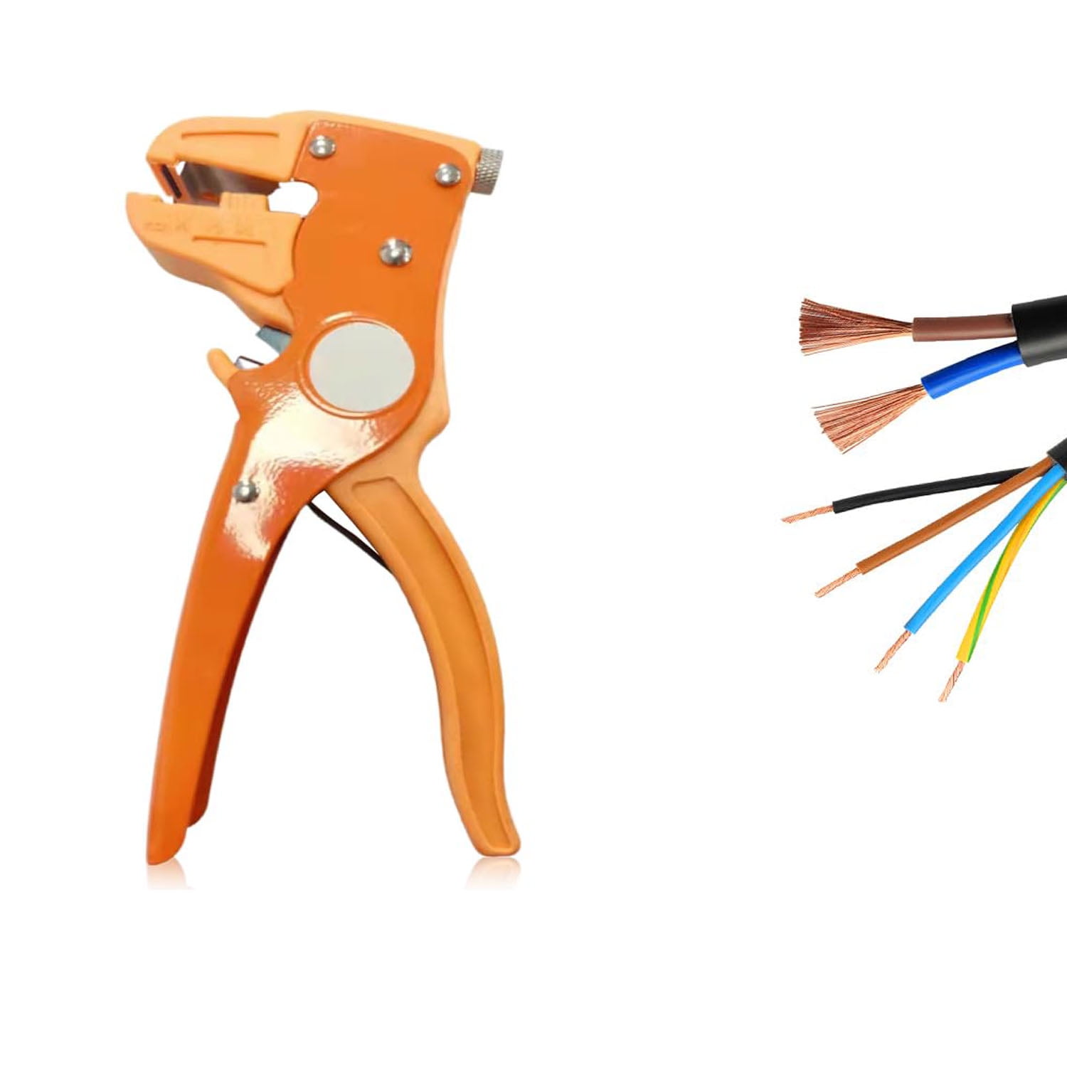 Tuvilo 18-in-1 Multifunctional Wire Stripper & Crimper Tool - Folding Electrician Pliers For Cutting, Stripping, Crimping Wires
