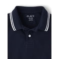 thumbnail image 2 of The Children's Place Boys Short Sleeve Tipped Solid Pique Polo, Sizes XS-XXL, 2 of 3