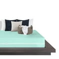 thumbnail image 4 of 4 Piece Zipper Sheet Set Includes (1 Zipper Fitted Sheet, 1 Flat Sheet And 2 Zipper PillowCase) with 8 Inch Deep Pocket 800 TC 100% Egyptian Cotton Solid Aqua Blue Color Twin Size, 4 of 7