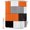 Orange Gray Black, variant on Sage Green Grey Geometric Shower Curtains for Bathroom, Modern Black White Abstract Art Waterproof Fabric Shower Curtain, Decorative Bathroom Curtain for Bathtub, 66"x72" , No Hooks Included