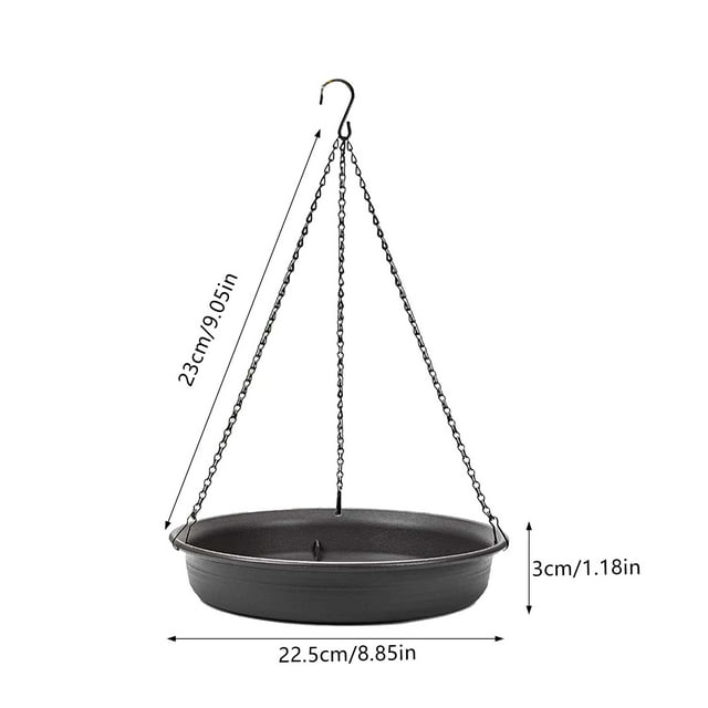 JJKBVCLO Hanging Bird Bath Bird Feeder 2 In 1 Hanging Feeders & Bird Bath For Outside With Hook Easy To Fill And Clean Hanging Bird Baths For Garden Walkway Courtyard