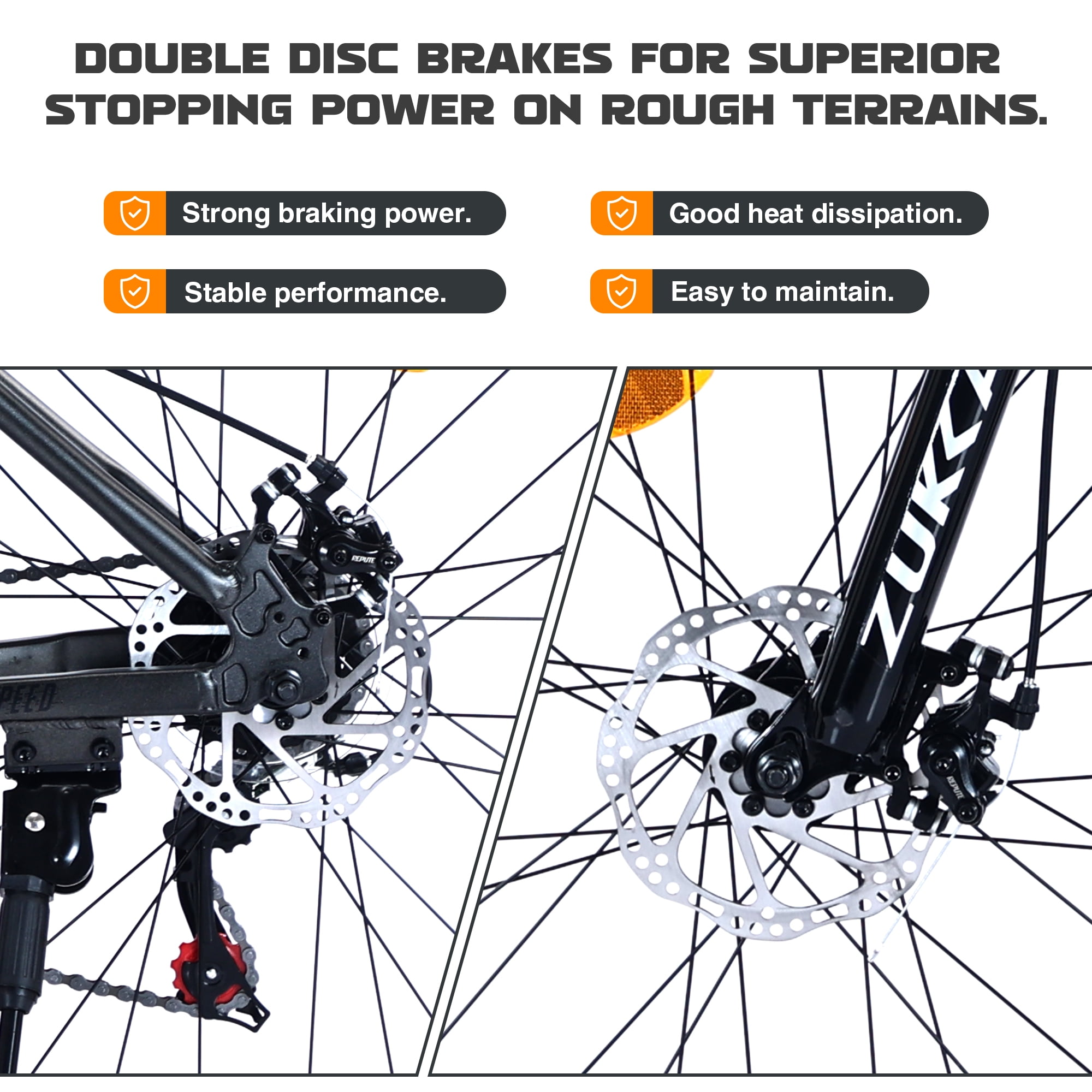 27.5 Inch Mountain Bike, 21 Speed Mountain Bicycle with Front Suspension and Aluminum Alloy Frame for Men Women Boys and Girls, Grey