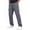 Gray -AH08, variant on Nestiefly Mens Cargo Pants Relaxed Fit Chino Elastic Waist Multi Pocket Hiking Work Trousers Khaki M