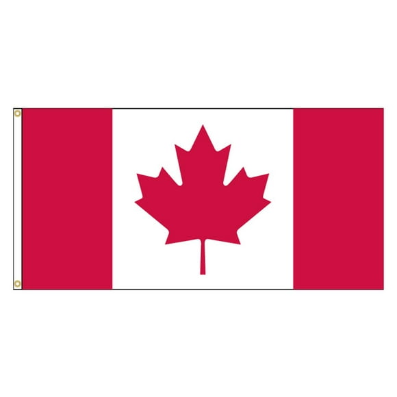 Drapeau Canadien - Polyester, 9" x 18"
