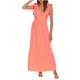 thumbnail image 5 of Puntoco Vestidos Mujer Verano Mujer V-Cuello Color Sólido Vestido Sin Espalda Pajarita Vestido Largo Vestido Bohemio Vestido Largo, 5 of 6