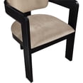 thumbnail image 3 of Pemberly Row Contemporary Beige Velvet Dining Chair (Set of 2), 3 of 10