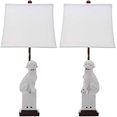 thumbnail image 2 of Safavieh Éclairage Collection Foo Chien Blanc 28 Pouces Lampe de Table (Lot de 2), 2 of 2