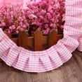 thumbnail image 2 of Pink Checkered Fabric Trim Edge,1.57" x 5yd Gingham Ruffle Ribbon Trim,Gingham Pleated Lace Trim,Home Decorations,for DIY Craft Sewing Dress Clothing Applique By Scheam, 2 of 7