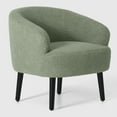 thumbnail image 2 of WestinTrends Alexandria 29" Wide Mid Century Modern Club Barrel Accent Armchair, Ice Green, 2 of 7