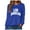 Blue, variant on GEWSEY Women's Long Sleeve Tops Graphic Tee Casual Loose Crew Neck T Shirts (Sky Blue, 3XL)
