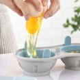 thumbnail image 3 of Ounissouiy Microondas Horno Huevos Cazador furtivo Doble taza Huevo Cocina Molde de vapor Herramienta de cocina Utensilios de cocina para el hogar Cocina y Comedor, 3 of 6